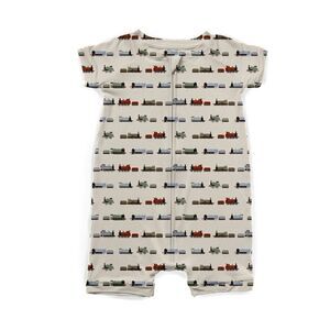 NWT Wild Woven Whistlestop Ribbed Zip Shortie Romper - Modal like Bamboo
